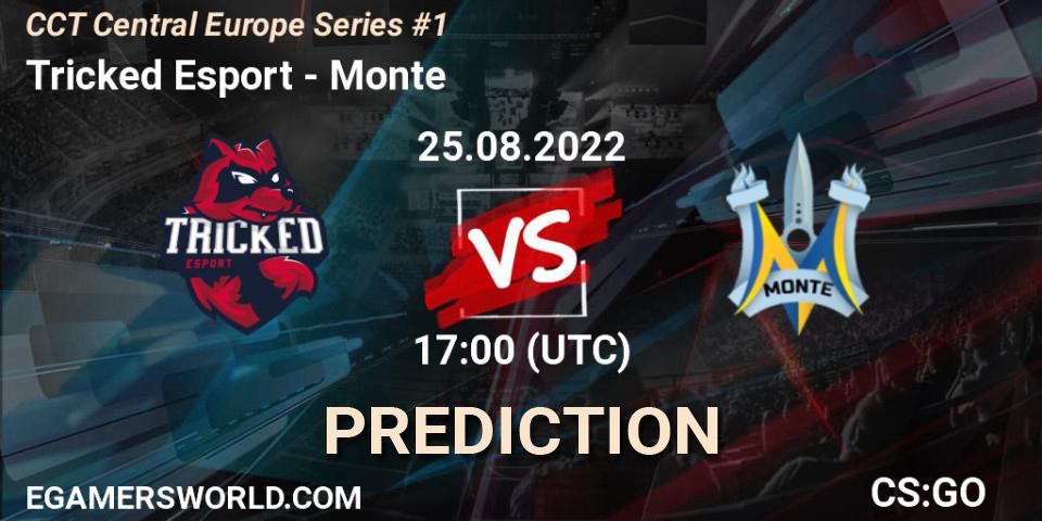 Pronóstico Tricked Esport - Monte. 25.08.2022 at 17:30, Counter-Strike (CS2), CCT Central Europe Series #1