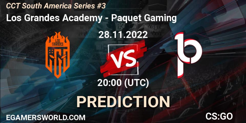 Pronóstico Los Grandes Academy - Paquetá Gaming. 28.11.22, CS2 (CS:GO), CCT South America Series #3