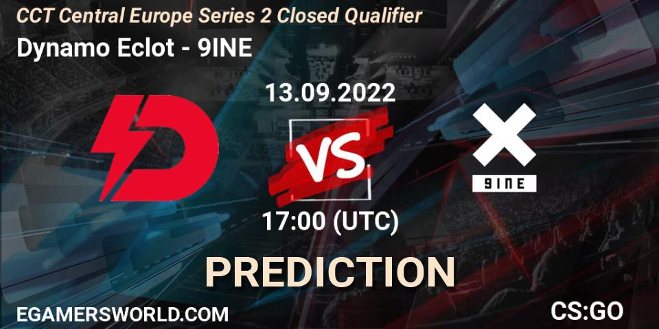 Pronóstico Dynamo Eclot - 9INE. 13.09.2022 at 17:00, Counter-Strike (CS2), CCT Central Europe Series 2 Closed Qualifier