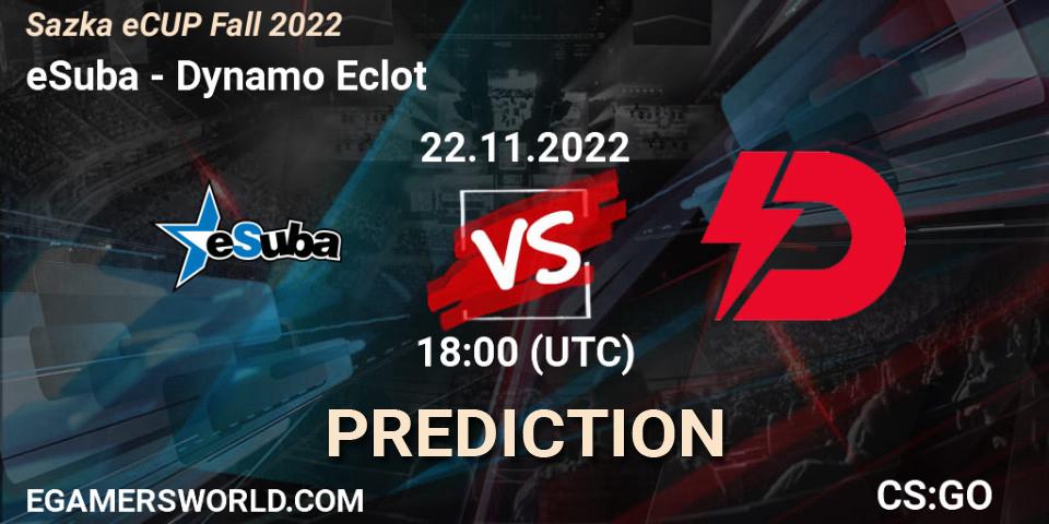 Pronóstico eSuba - Dynamo Eclot. 22.11.2022 at 17:20, Counter-Strike (CS2), Sazka eCUP Winter 2022