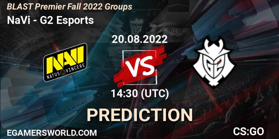 Pronóstico NaVi - G2 Esports. 20.08.2022 at 15:00, Counter-Strike (CS2), BLAST Premier Fall 2022 Groups