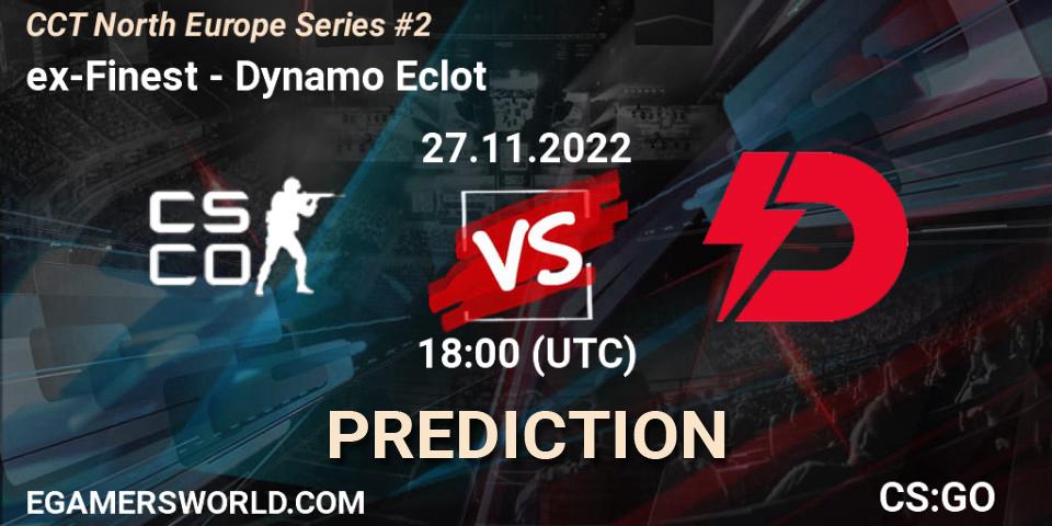Pronóstico ex-Finest - Dynamo Eclot. 27.11.22, CS2 (CS:GO), CCT North Europe Series #2