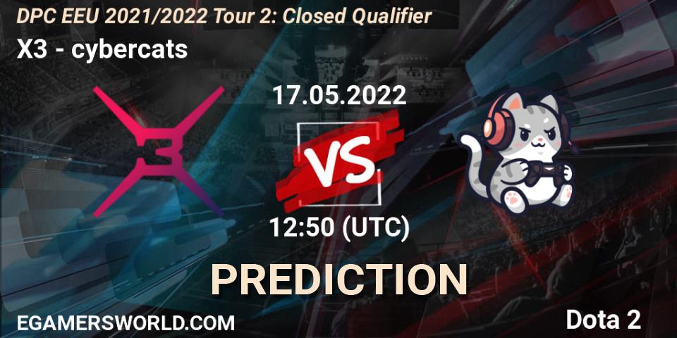 Pronóstico X3 - cybercats. 17.05.22, Dota 2, DPC EEU 2021/2022 Tour 2: Closed Qualifier
