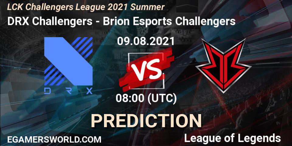 Pronóstico DRX Challengers - Brion Esports Challengers. 09.08.2021 at 08:00, LoL, LCK Challengers League 2021 Summer