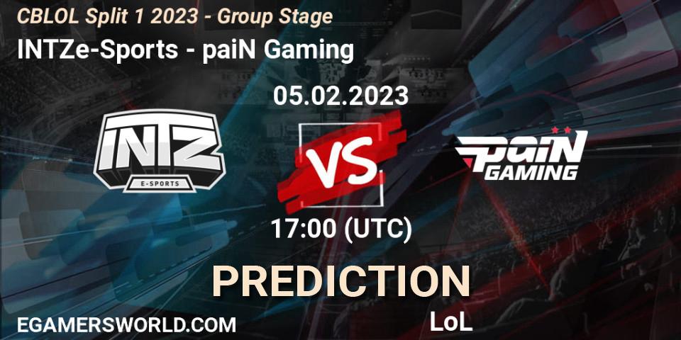 Pronóstico INTZ e-Sports - paiN Gaming. 05.02.23, LoL, CBLOL Split 1 2023 - Group Stage