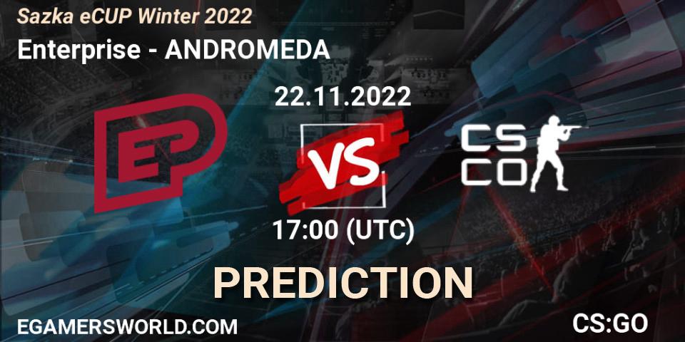 Pronóstico Enterprise - ANDROMEDA. 22.11.2022 at 17:00, Counter-Strike (CS2), Sazka eCUP Winter 2022