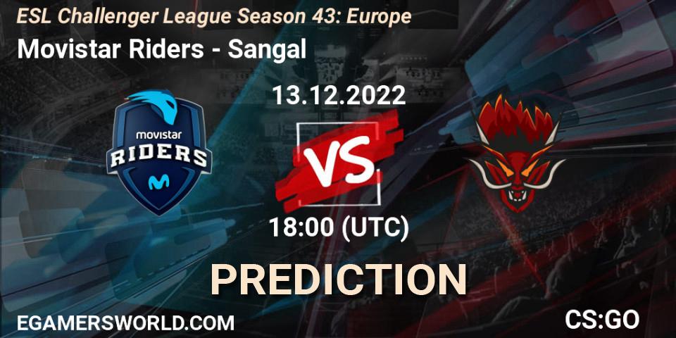 Pronóstico Movistar Riders - Sangal. 13.12.2022 at 18:00, Counter-Strike (CS2), ESL Challenger League Season 43: Europe