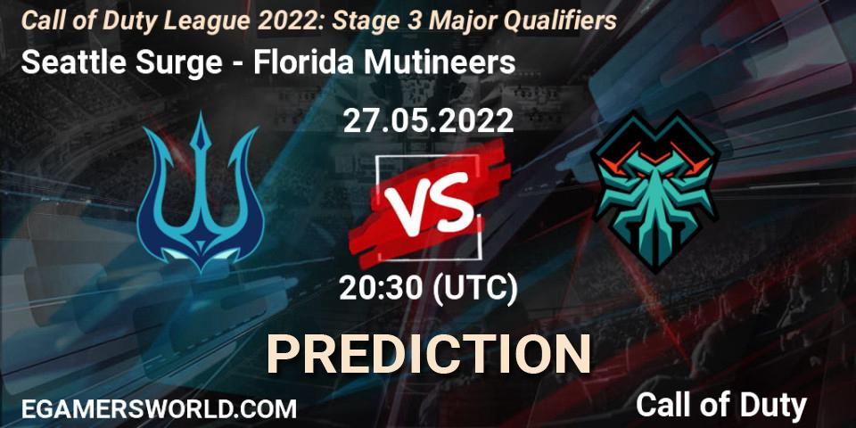 Pronóstico Seattle Surge - Florida Mutineers. 27.05.22, Call of Duty, Call of Duty League 2022: Stage 3