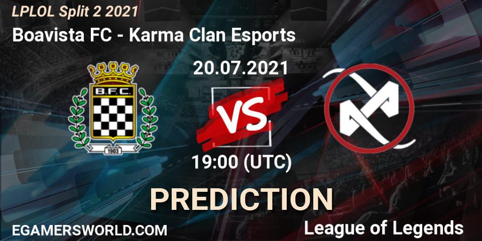Pronóstico Boavista FC - Karma Clan Esports. 20.07.2021 at 19:00, LoL, LPLOL Split 2 2021