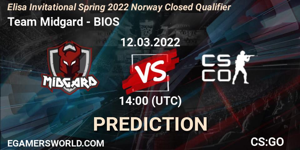 Pronóstico Team Midgard - BIOS. 12.03.2022 at 14:00, Counter-Strike (CS2), Elisa Invitational Spring 2022 Norway Closed Qualifier