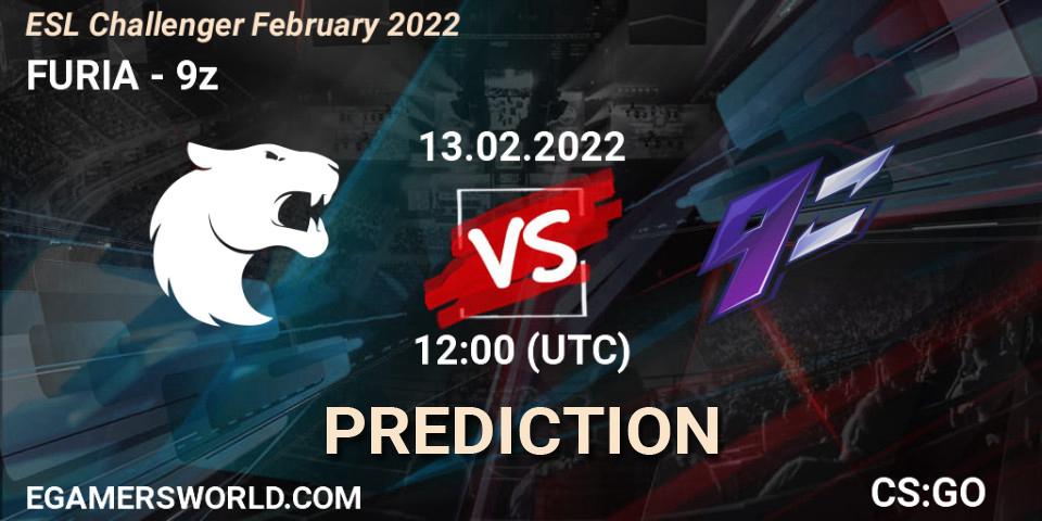 Pronóstico FURIA - 9z. 13.02.2022 at 12:00, Counter-Strike (CS2), ESL Challenger February 2022