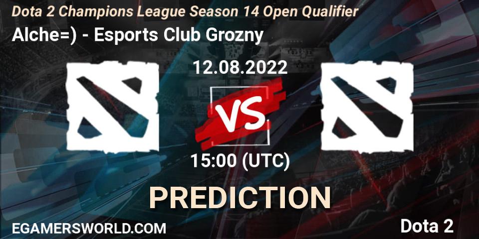 Pronóstico Alche=) - Esports Club Grozny. 12.08.2022 at 15:00, Dota 2, Dota 2 Champions League Season 14 Open Qualifier