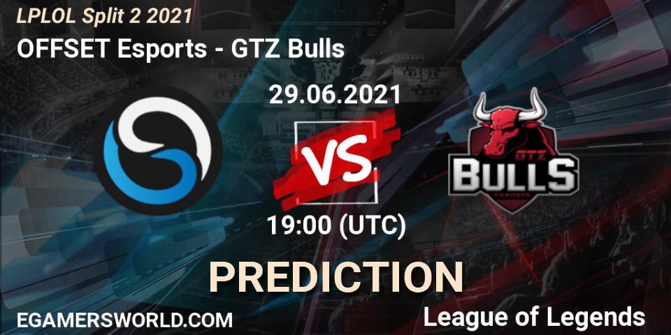 Pronóstico OFFSET Esports - GTZ Bulls. 29.06.2021 at 19:00, LoL, LPLOL Split 2 2021