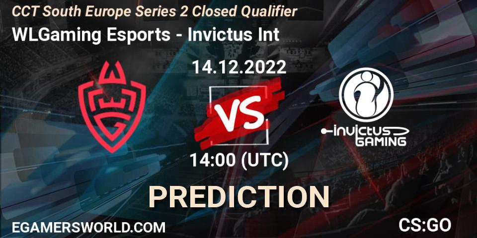 Pronóstico WLGaming Esports - Invictus Int. 14.12.22, CS2 (CS:GO), CCT South Europe Series 2 Closed Qualifier