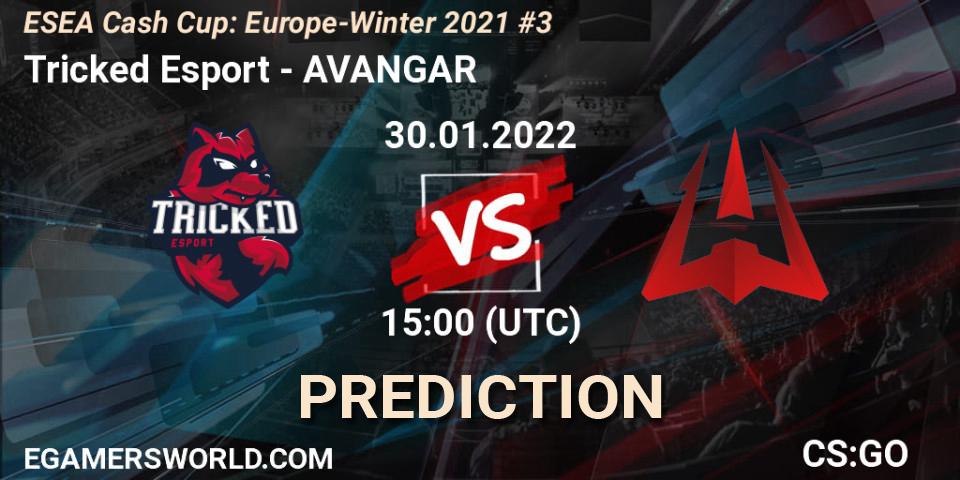 Pronóstico Tricked Esport - AVANGAR. 30.01.2022 at 15:00, Counter-Strike (CS2), ESEA Cash Cup: Europe - Winter 2021 #3