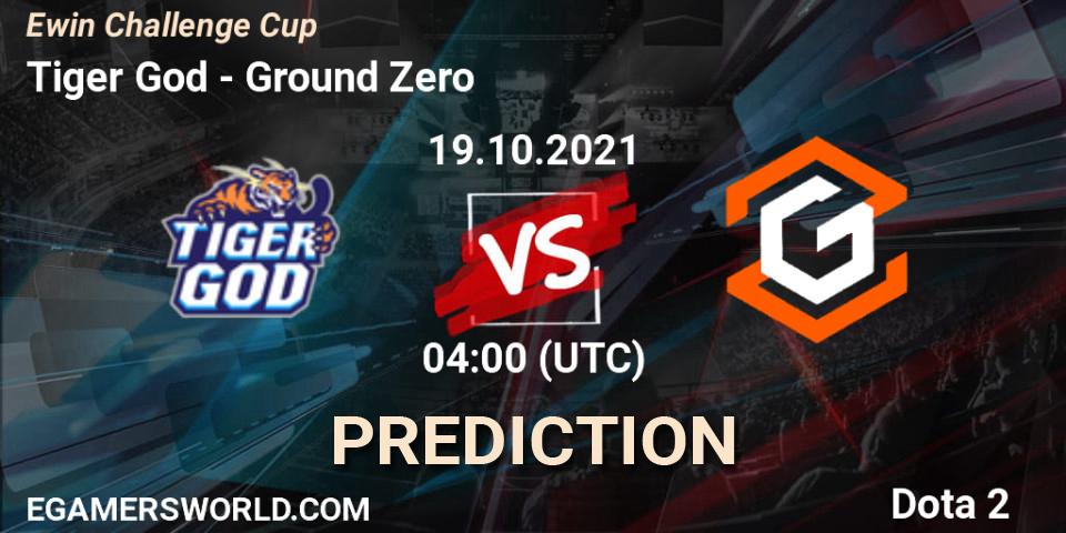 Pronóstico Tiger God - Ground Zero. 19.10.2021 at 04:35, Dota 2, Ewin Challenge Cup