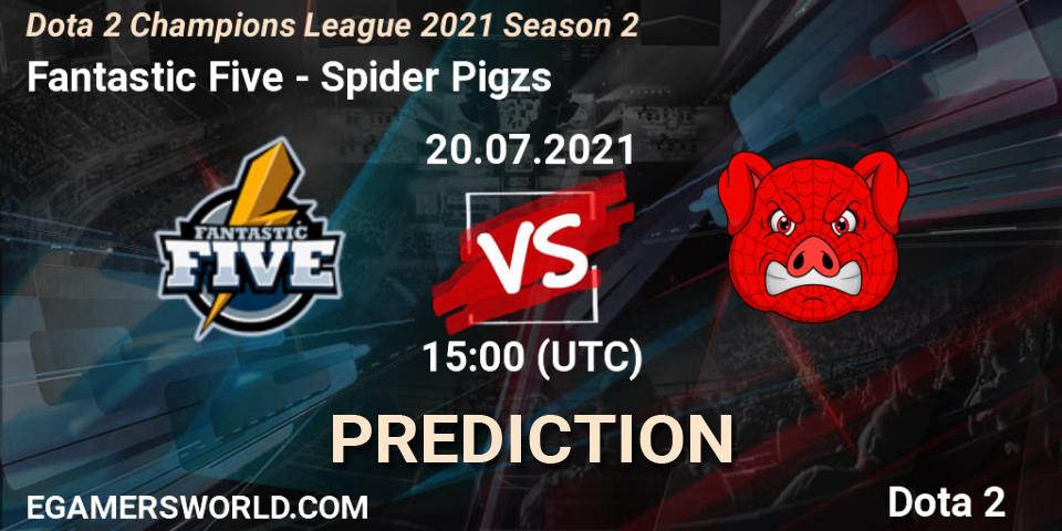 Pronóstico Fantastic Five - Spider Pigzs. 20.07.2021 at 15:05, Dota 2, Dota 2 Champions League 2021 Season 2
