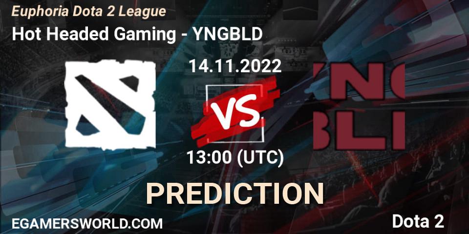 Pronóstico Hot Headed Gaming - YNGBLD. 14.11.2022 at 13:11, Dota 2, Euphoria Dota 2 League