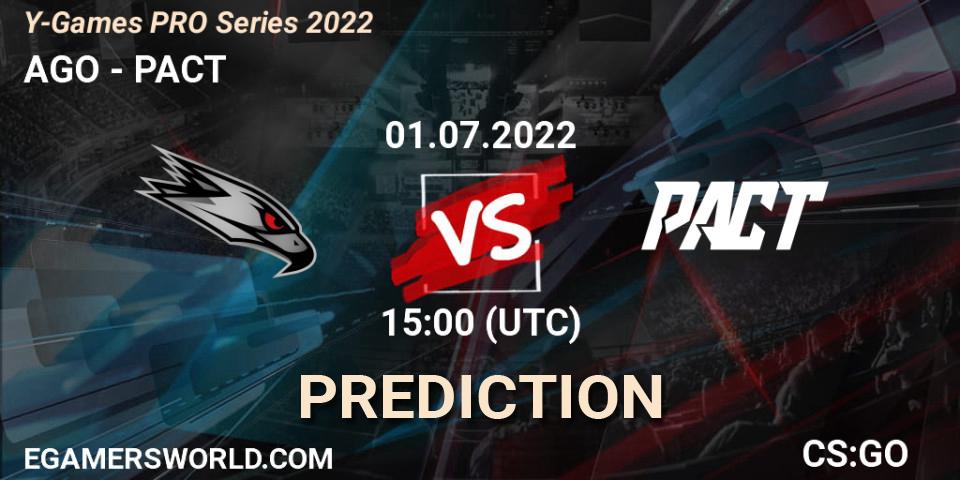 Pronóstico AGO - PACT. 01.07.22, CS2 (CS:GO), Y-Games PRO Series 2022