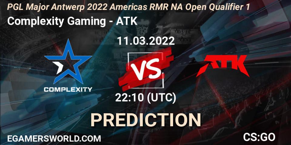 Pronóstico Complexity Gaming - ATK. 11.03.22, CS2 (CS:GO), PGL Major Antwerp 2022 Americas RMR NA Open Qualifier 1