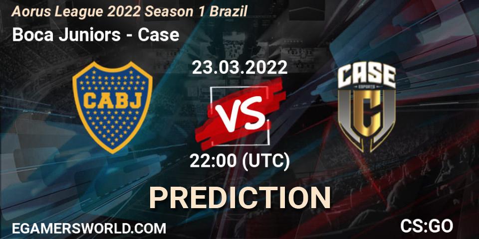 Pronóstico Boca Juniors - Case. 23.03.2022 at 22:00, Counter-Strike (CS2), Aorus League 2022 Season 1 Brazil