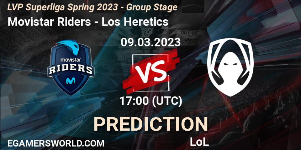 Pronóstico Movistar Riders - Los Heretics. 09.03.2023 at 21:00, LoL, LVP Superliga Spring 2023 - Group Stage