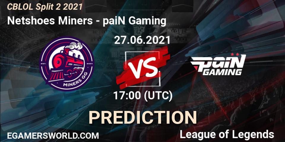 Pronóstico Netshoes Miners - paiN Gaming. 27.06.2021 at 17:00, LoL, CBLOL Split 2 2021