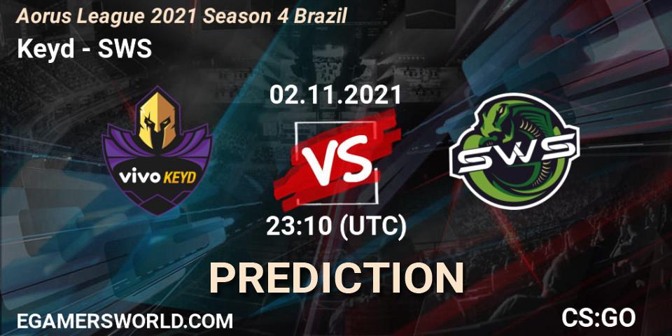 Pronóstico Keyd - SWS. 02.11.2021 at 23:10, Counter-Strike (CS2), Aorus League 2021 Season 4 Brazil