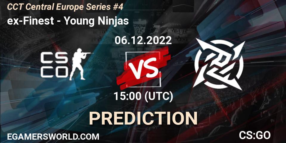 Pronóstico ex-Finest - Young Ninjas. 06.12.22, CS2 (CS:GO), CCT Central Europe Series #4