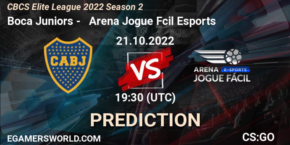 Pronóstico Boca Juniors - Arena Jogue Fácil Esports. 21.10.2022 at 19:40, Counter-Strike (CS2), CBCS Elite League 2022 Season 2