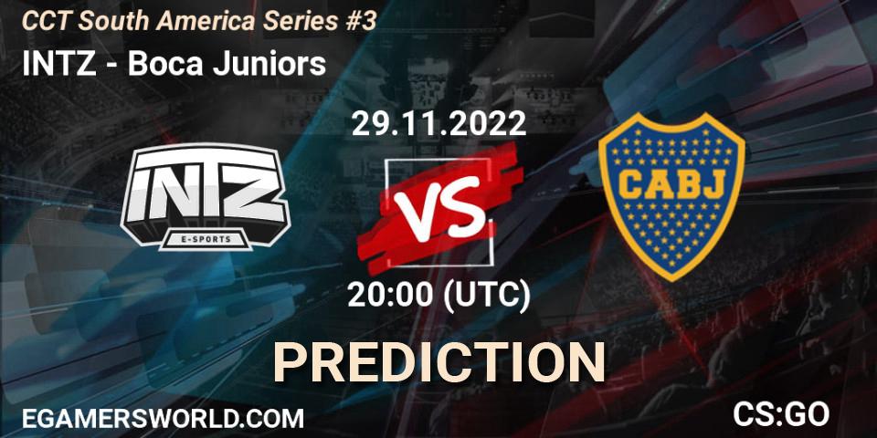 Pronóstico INTZ - Boca Juniors. 29.11.22, CS2 (CS:GO), CCT South America Series #3