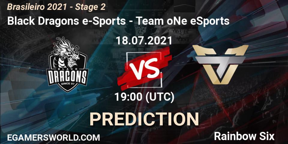 Pronóstico Black Dragons e-Sports - Team oNe eSports. 18.07.2021 at 19:00, Rainbow Six, Brasileirão 2021 - Stage 2