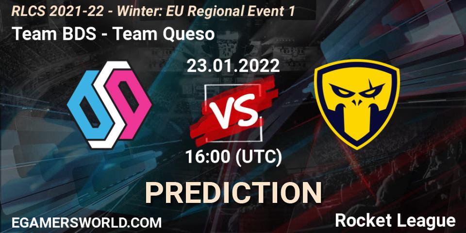 Pronóstico Team BDS - Team Queso. 23.01.2022 at 16:00, Rocket League, RLCS 2021-22 - Winter: EU Regional Event 1