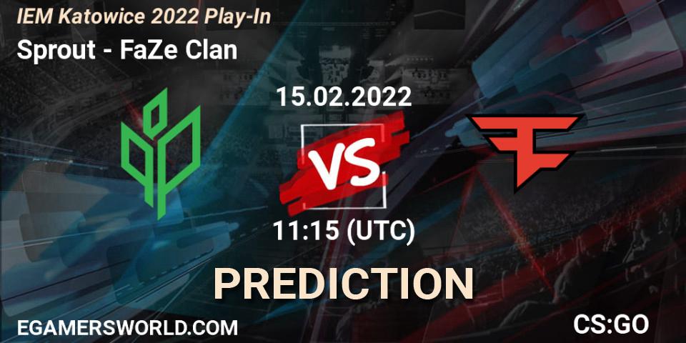Pronóstico Sprout - FaZe Clan. 15.02.2022 at 11:20, Counter-Strike (CS2), IEM Katowice 2022 Play-In