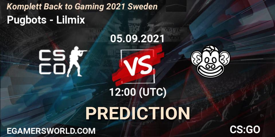 Pronóstico Pugbots - Lilmix. 05.09.2021 at 12:00, Counter-Strike (CS2), Komplett Back to Gaming 2021 Sweden
