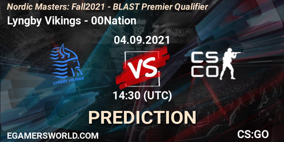 Pronóstico Lyngby Vikings - 00Nation. 04.09.2021 at 14:45, Counter-Strike (CS2), Nordic Masters: Fall 2021 - BLAST Premier Qualifier