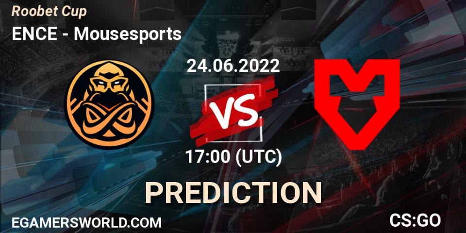 Pronóstico ENCE - Mousesports. 24.06.2022 at 17:00, Counter-Strike (CS2), Roobet Cup