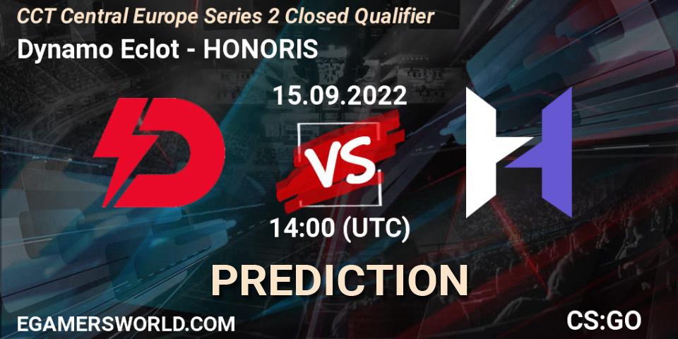 Pronóstico Dynamo Eclot - HONORIS. 15.09.22, CS2 (CS:GO), CCT Central Europe Series 2 Closed Qualifier