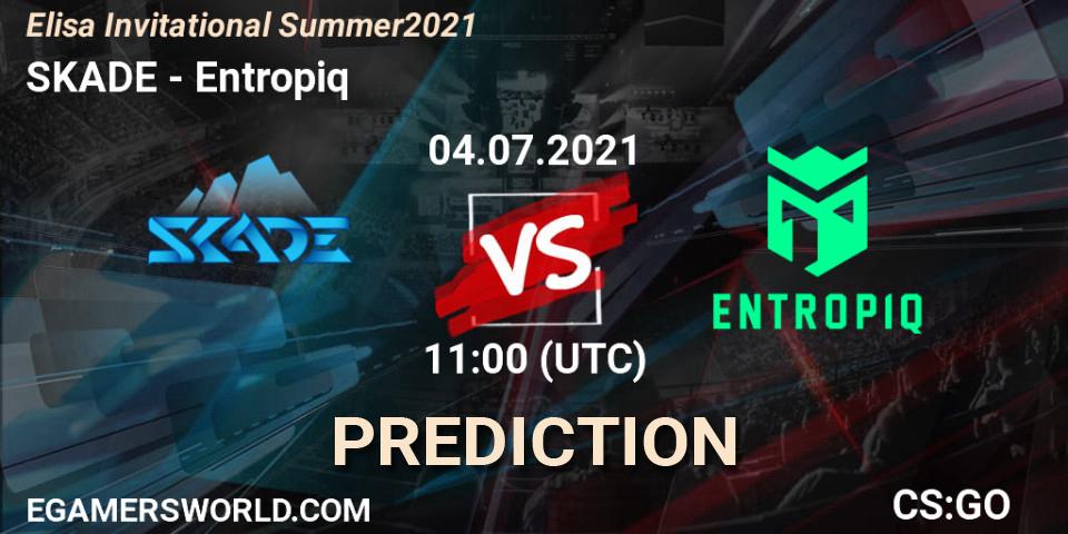 Pronóstico SKADE - Entropiq. 04.07.2021 at 11:00, Counter-Strike (CS2), Elisa Invitational Summer 2021