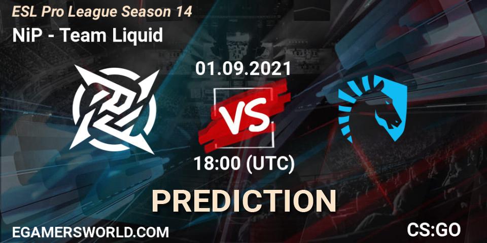 Pronóstico NiP - Team Liquid. 01.09.2021 at 18:00, Counter-Strike (CS2), ESL Pro League Season 14