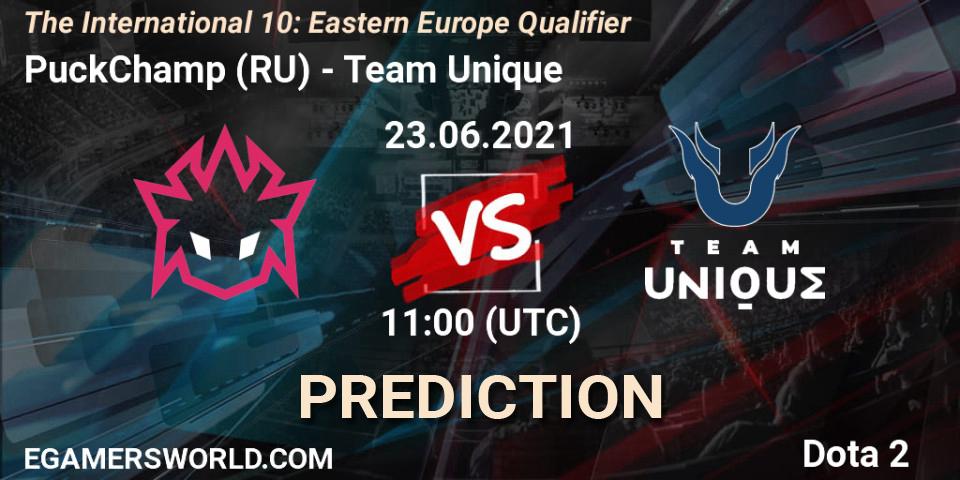 Pronóstico PuckChamp (RU) - Team Unique. 23.06.2021 at 10:29, Dota 2, The International 10: Eastern Europe Qualifier