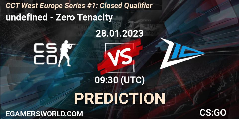 Pronóstico undefined - Zero Tenacity. 28.01.23, CS2 (CS:GO), CCT West Europe Series #1: Closed Qualifier