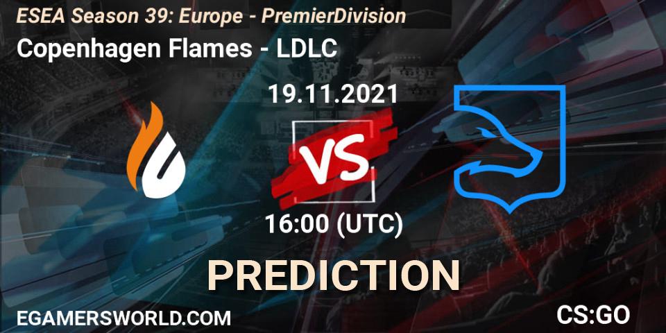 Pronóstico Copenhagen Flames - LDLC. 19.11.21, CS2 (CS:GO), ESEA Season 39: Europe - Premier Division