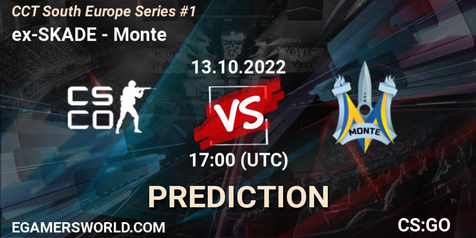 Pronóstico ex-SKADE - Monte. 13.10.22, CS2 (CS:GO), CCT South Europe Series #1