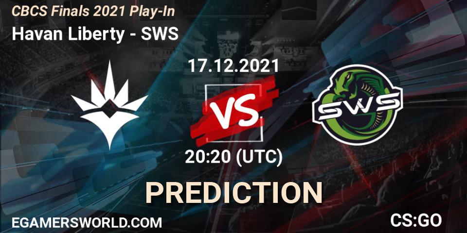 Pronóstico Havan Liberty - SWS. 17.12.2021 at 20:20, Counter-Strike (CS2), CBCS Finals 2021 Play-In