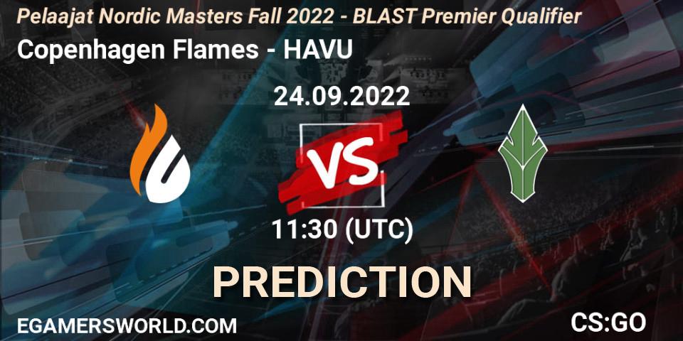 Pronóstico Copenhagen Flames - HAVU. 24.09.22, CS2 (CS:GO), Pelaajat.com Nordic Masters: Fall 2022