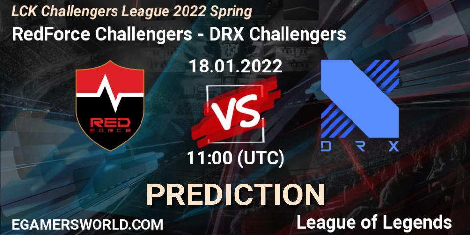 Pronóstico RedForce Challengers - DRX Challengers. 18.01.2022 at 11:00, LoL, LCK Challengers League 2022 Spring