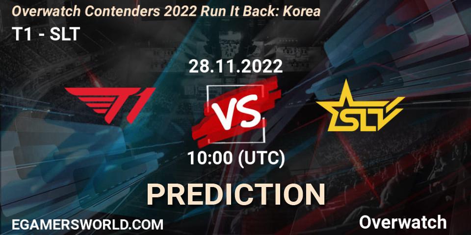 Pronóstico T1 - SLT. 28.11.2022 at 10:00, Overwatch, Overwatch Contenders 2022 Run It Back: Korea