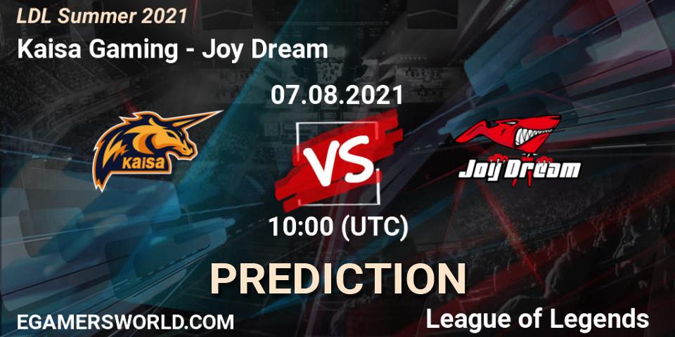 Pronóstico Kaisa Gaming - Joy Dream. 07.08.2021 at 12:00, LoL, LDL Summer 2021