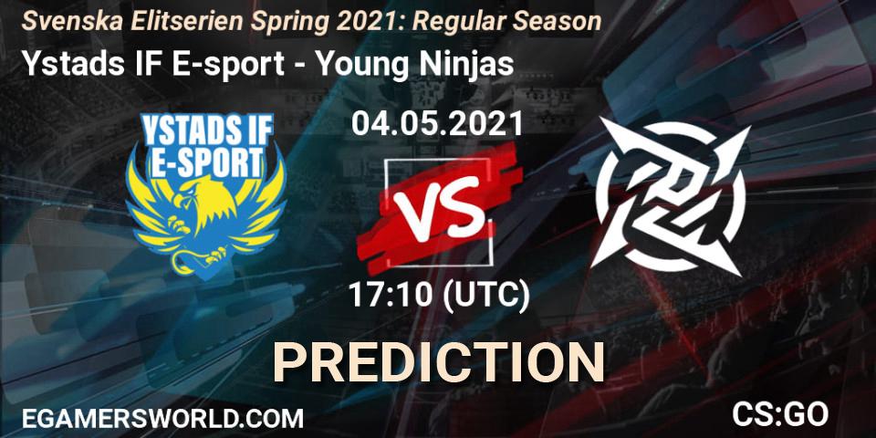 Pronóstico Ystads IF E-sport - Young Ninjas. 04.05.2021 at 17:10, Counter-Strike (CS2), Svenska Elitserien Spring 2021: Regular Season